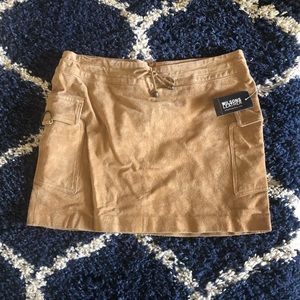 Wilsons NWT Leather Maxima Tan Short Skirt 10